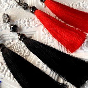 серьги кисточки кисти дизайнерская бижутерия 